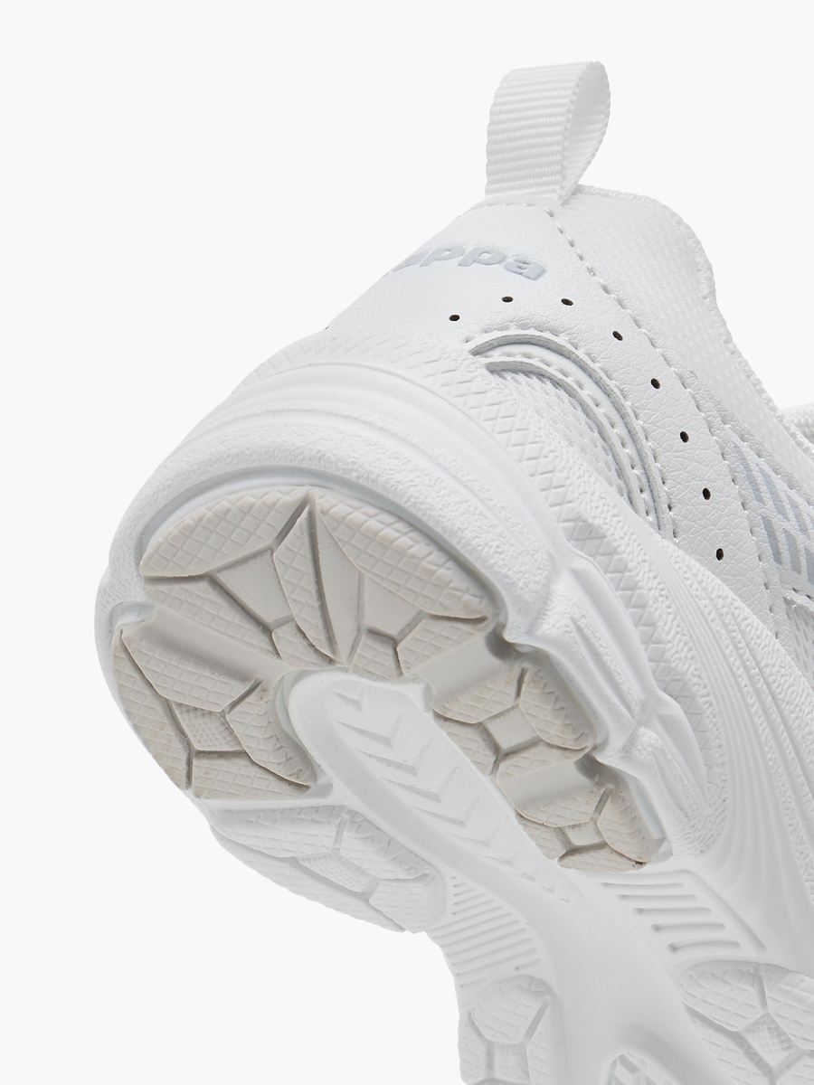 Boys Logo Detail School Shoes with Hook and Loop Closure