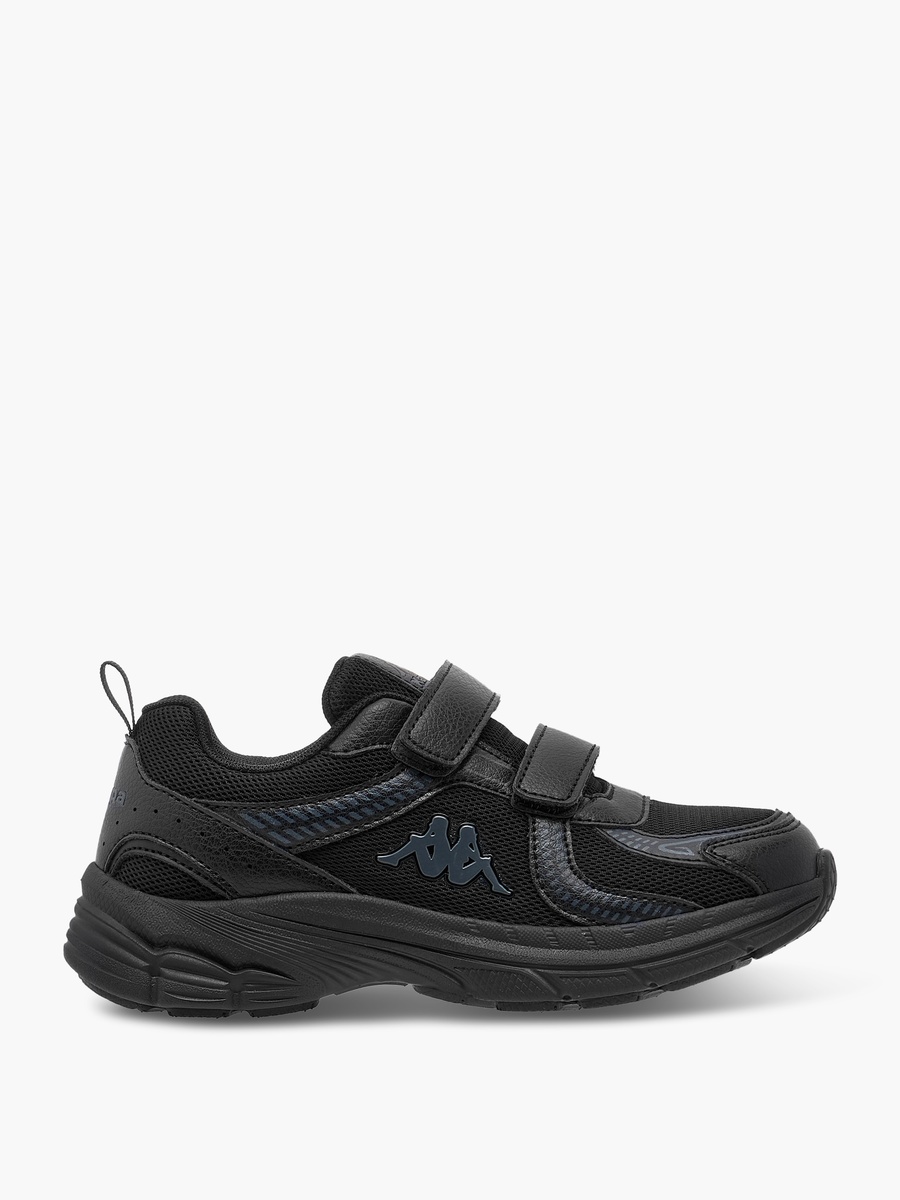 Kids Logo Detail School Shoes with Hook and Loop Closure