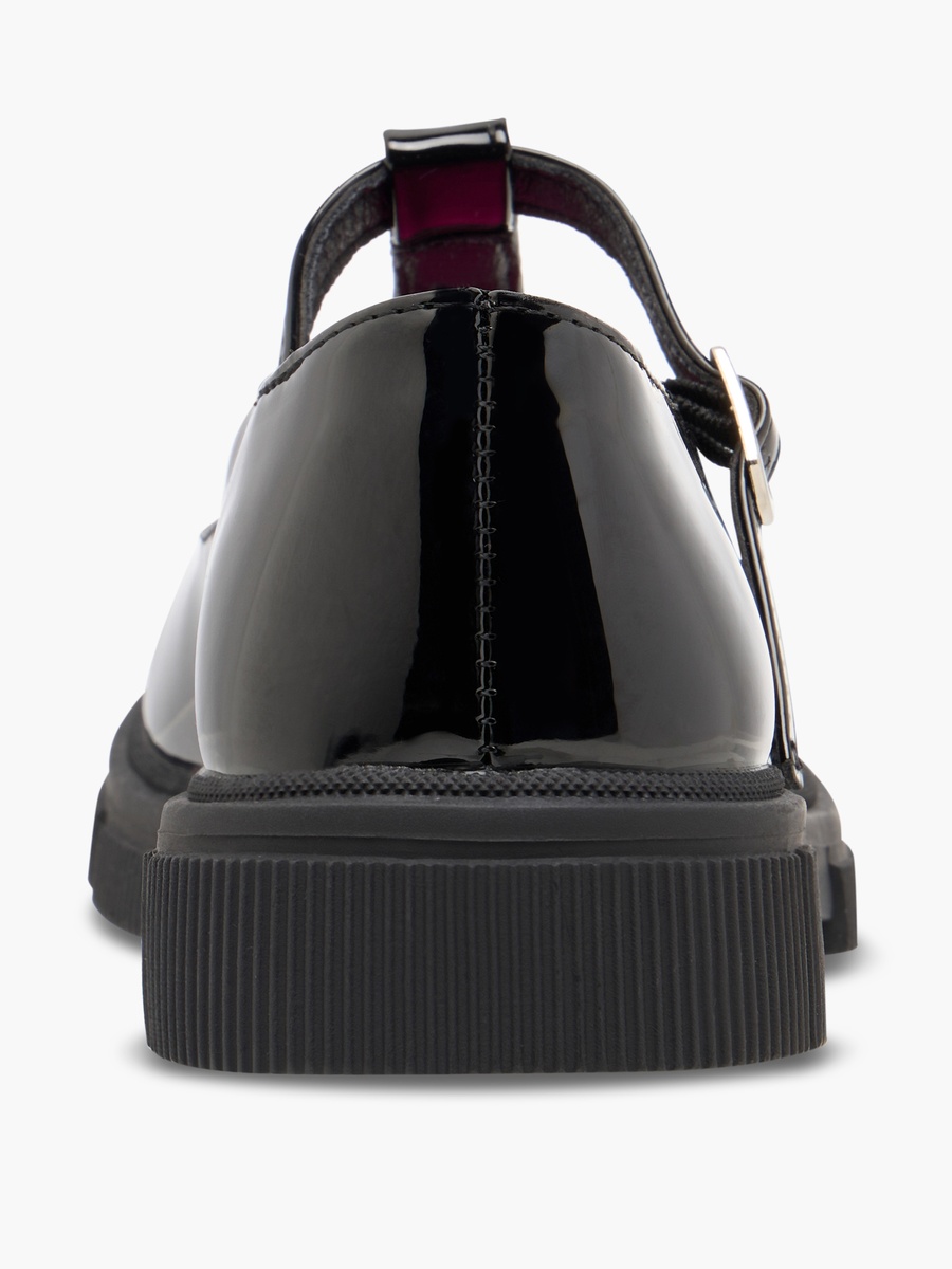 Solid Mary Jane School Shoes with Buckle Closure