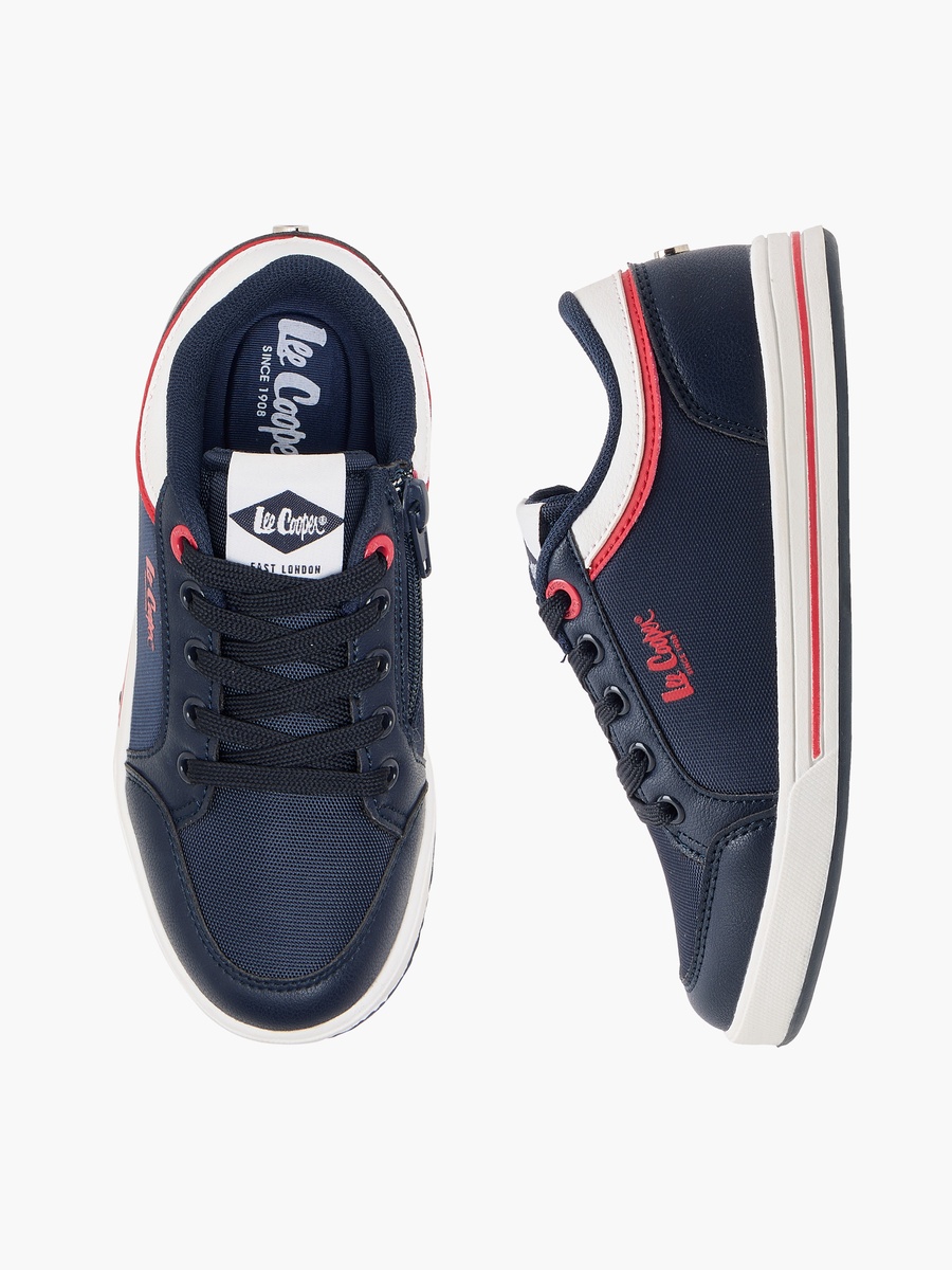 Boys Panelled Lace-Up Sneakers