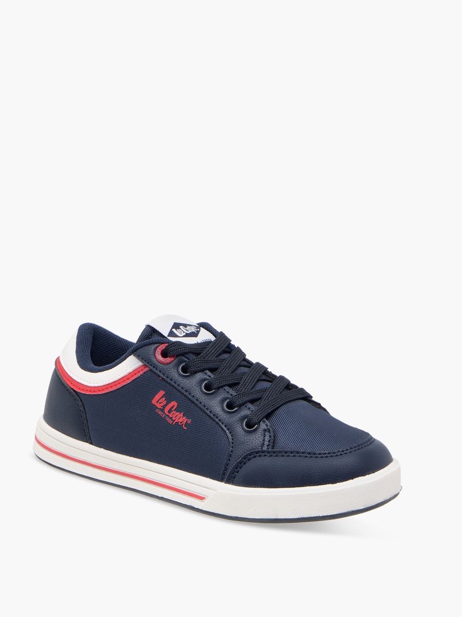 Boys Panelled Lace-Up Sneakers