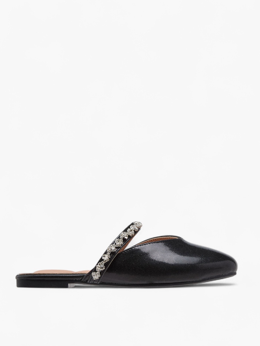 Girls Embellished Slip-On Mules