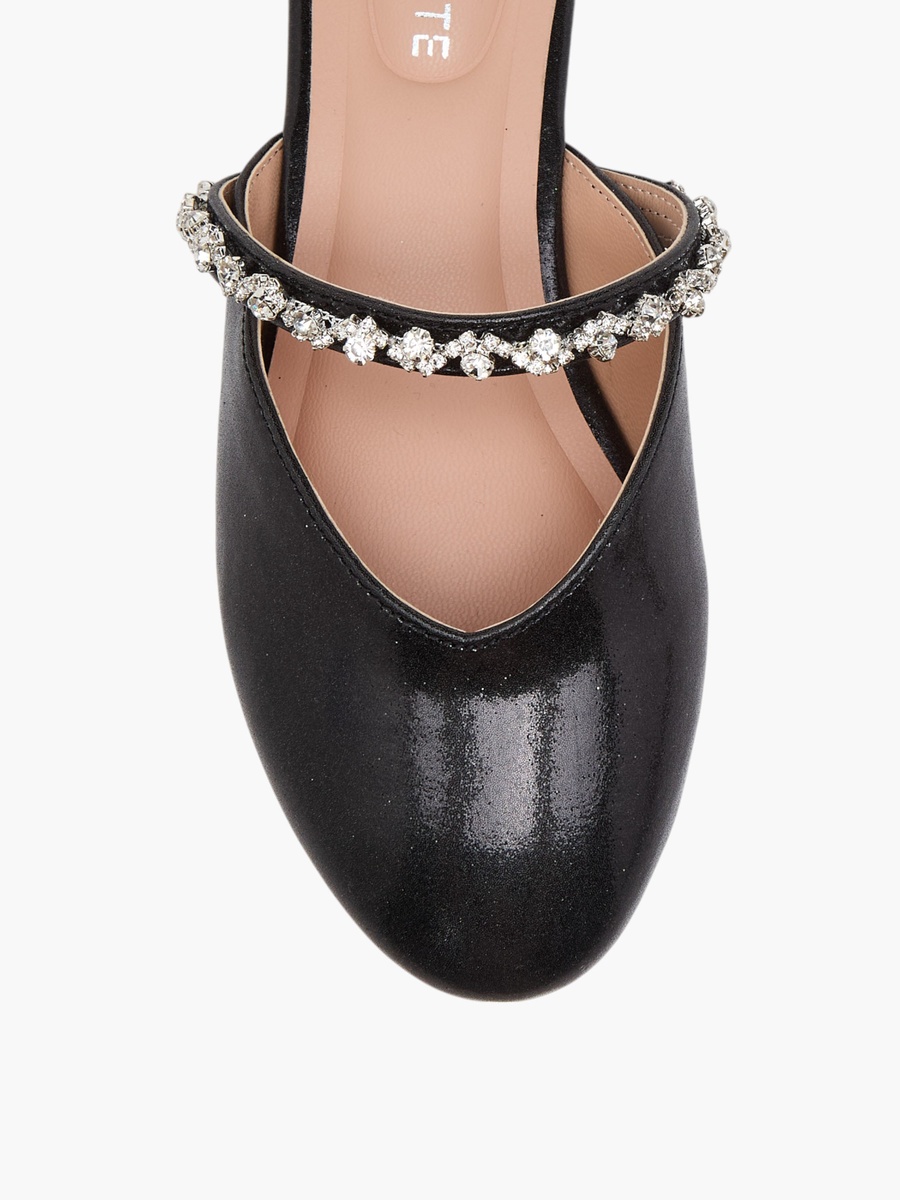 Girls Embellished Slip-On Mules