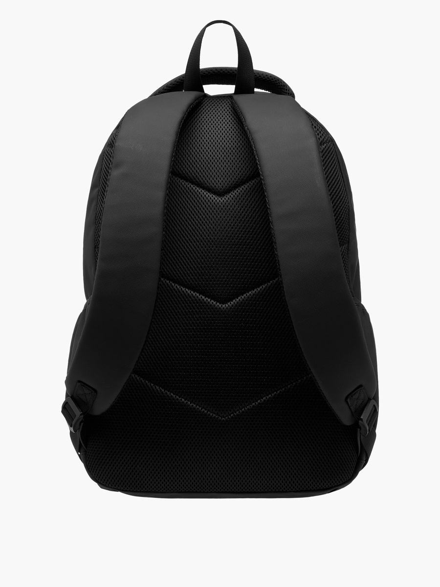 Solid Backpack with Adjustable Straps and Zip Closure - 33x48x14 cm