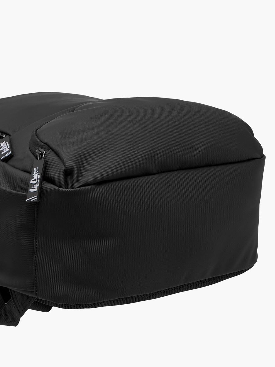 Solid Backpack with Adjustable Straps and Zip Closure - 33x48x14 cm