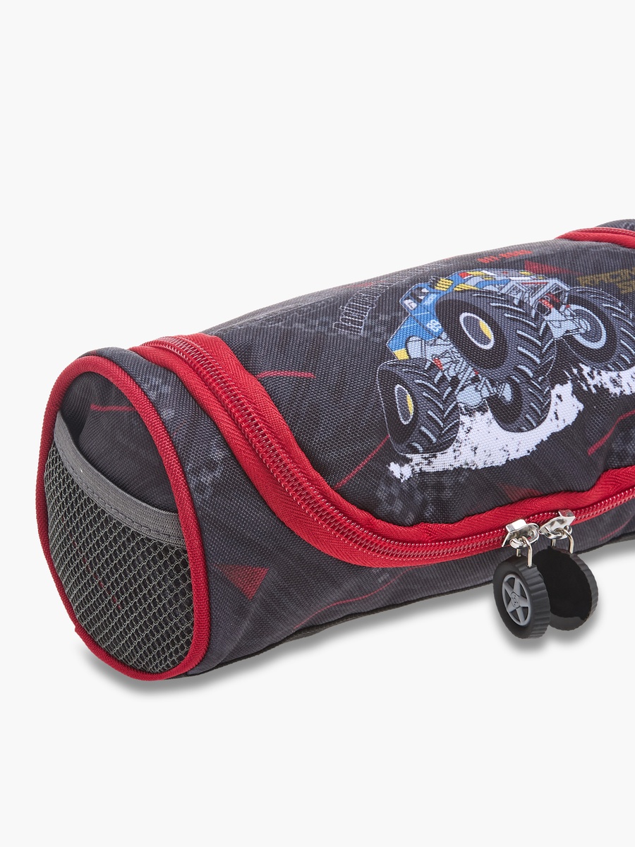 Graphic Print Pencil Pouch with Zip Closure