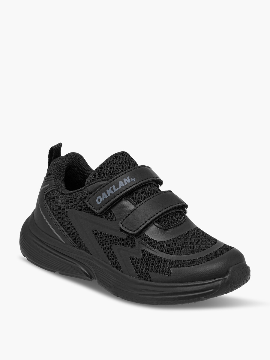 Panelled Sports Shoes with Hook and Loop Closure
