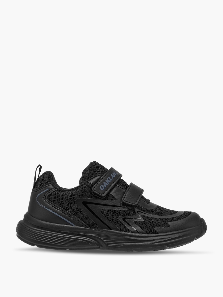Panelled Sports Shoes with Hook and Loop Closure