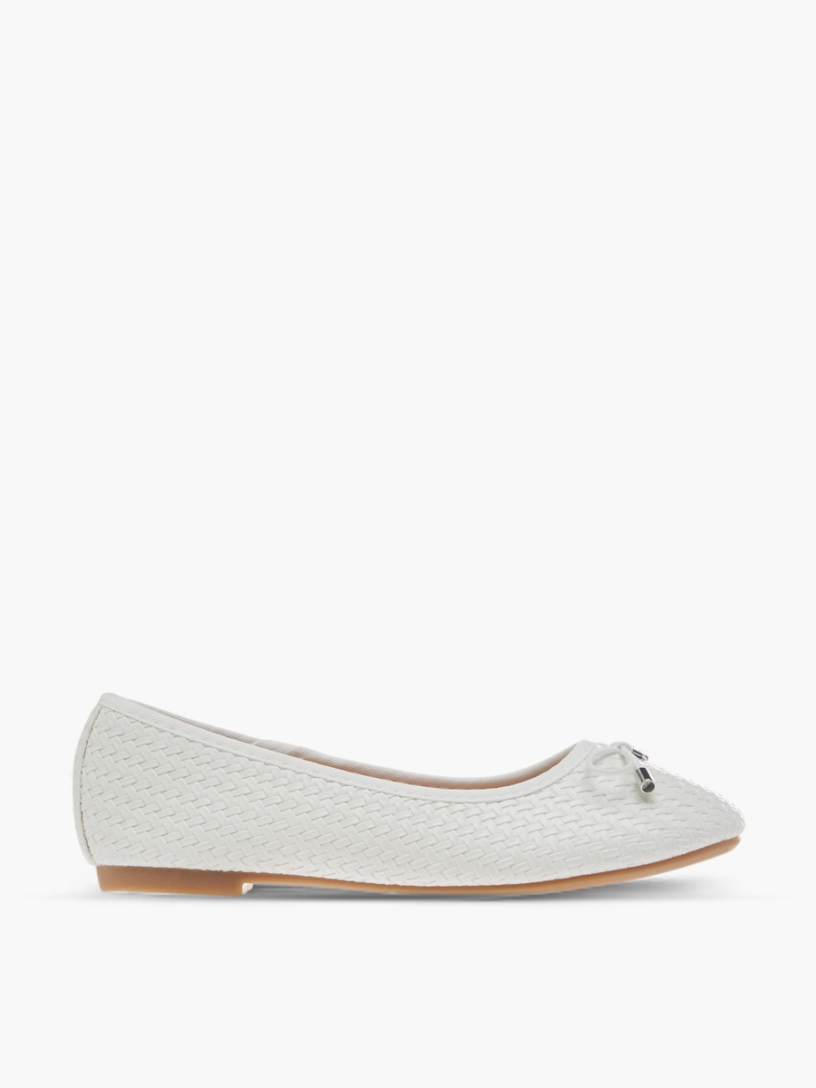 Bow Detail Slip-On Ballerina Shoes
