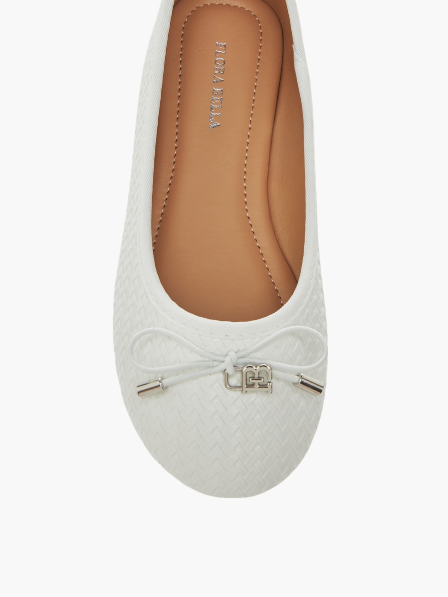 Bow Detail Slip-On Ballerina Shoes