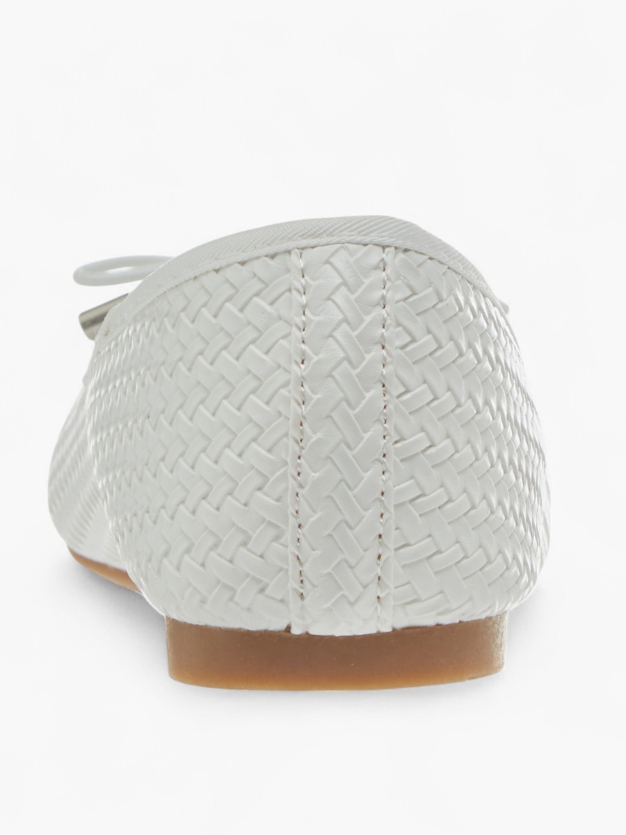 Bow Detail Slip-On Ballerina Shoes