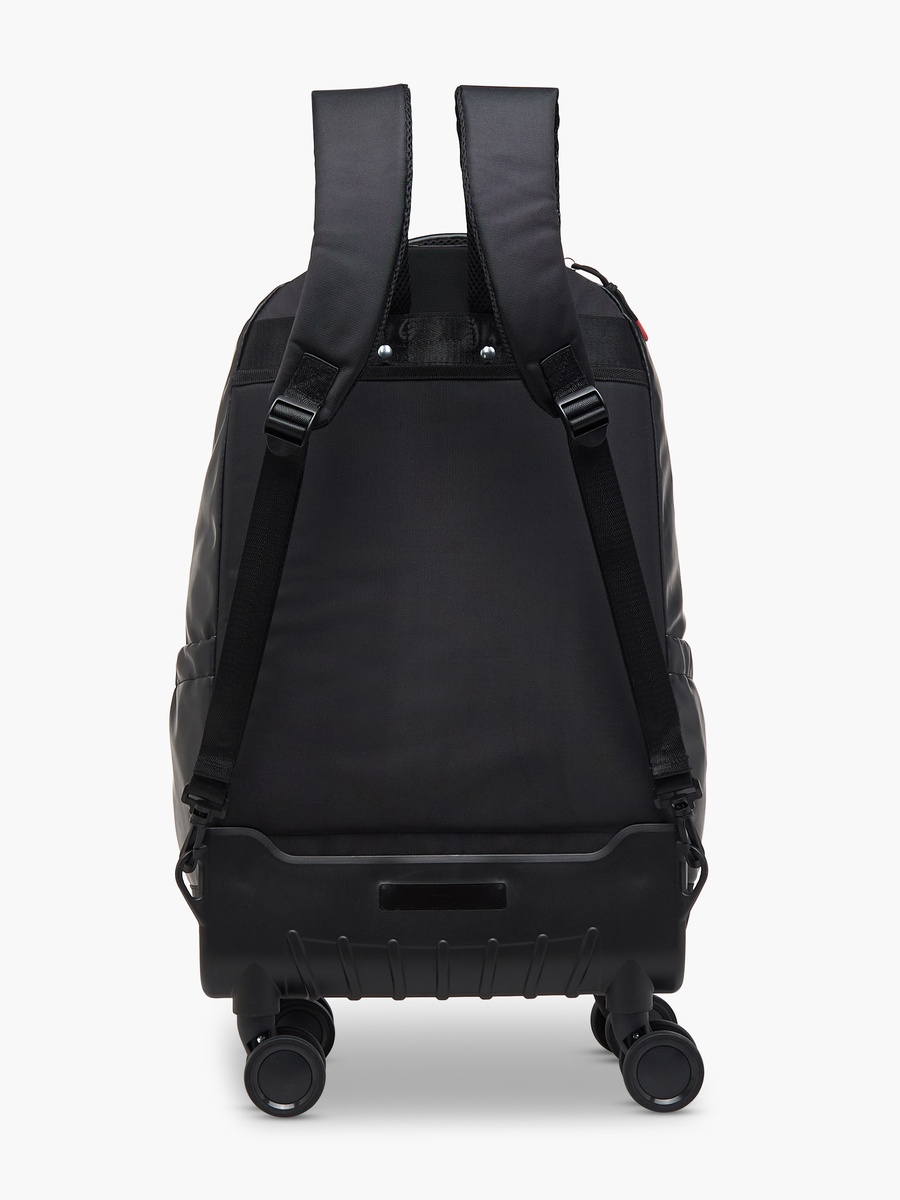 Eagle Print Trolley Backpack with Retractable Handle - 20 inches