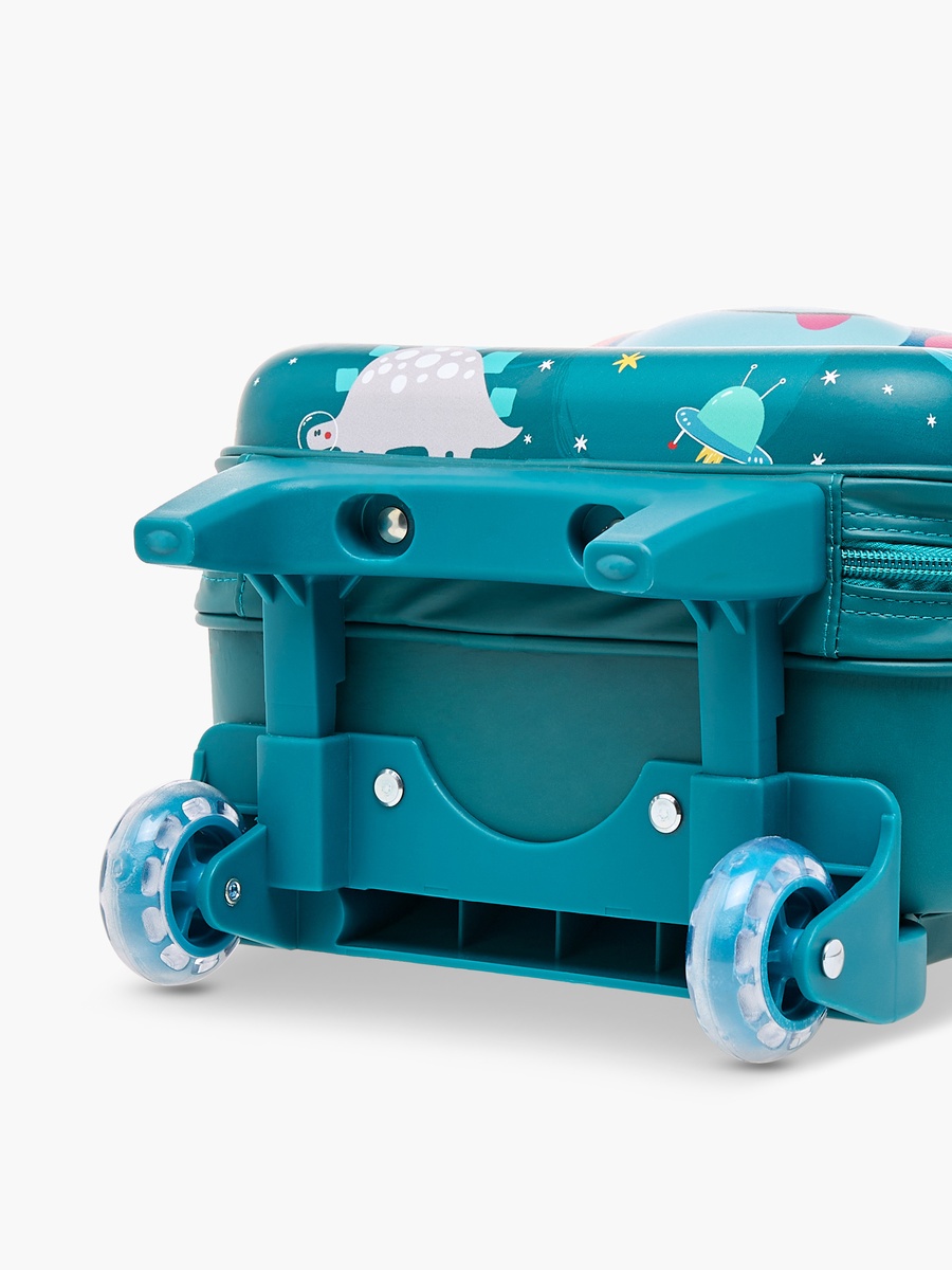 Baby Dinosaur Print Trolley Bag with Retractable Handle - 14 inches
