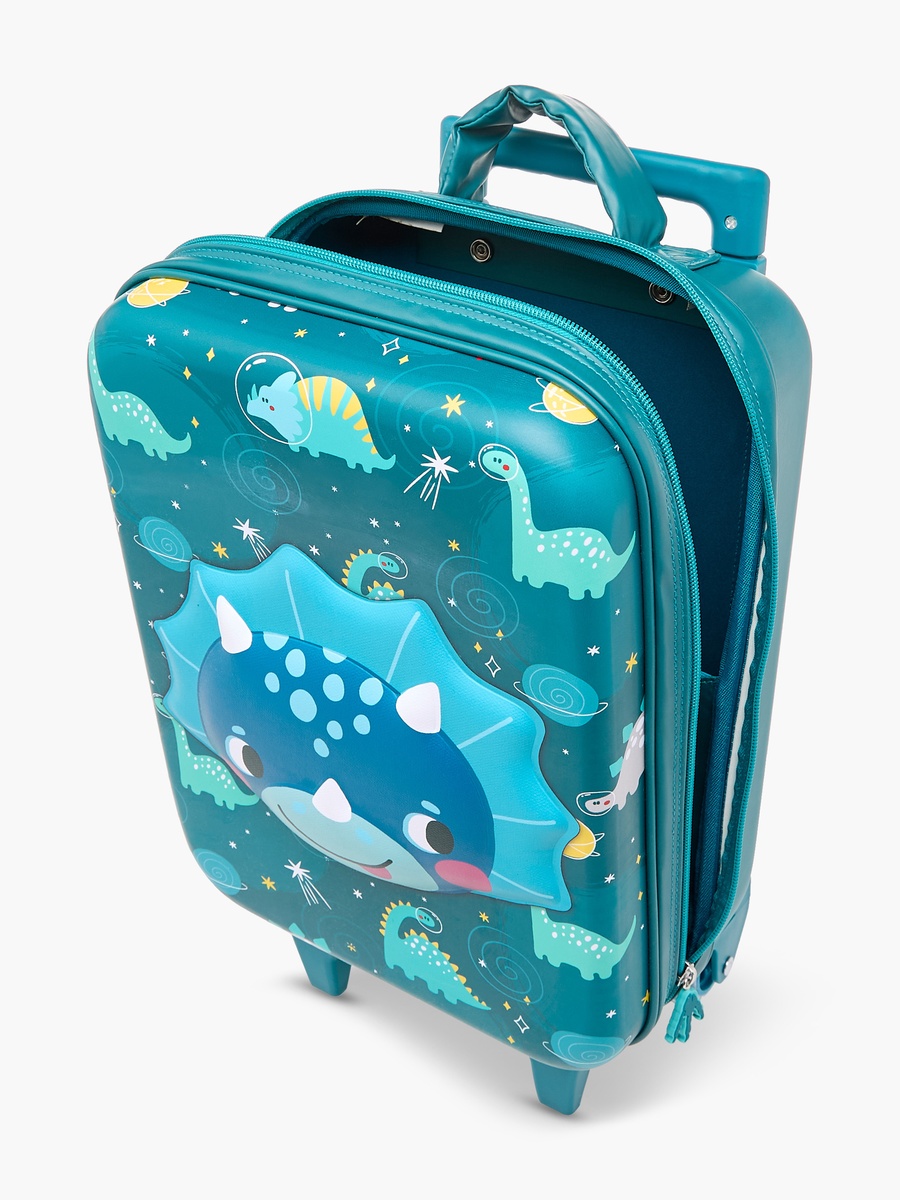 Baby Dinosaur Print Trolley Bag with Retractable Handle - 14 inches