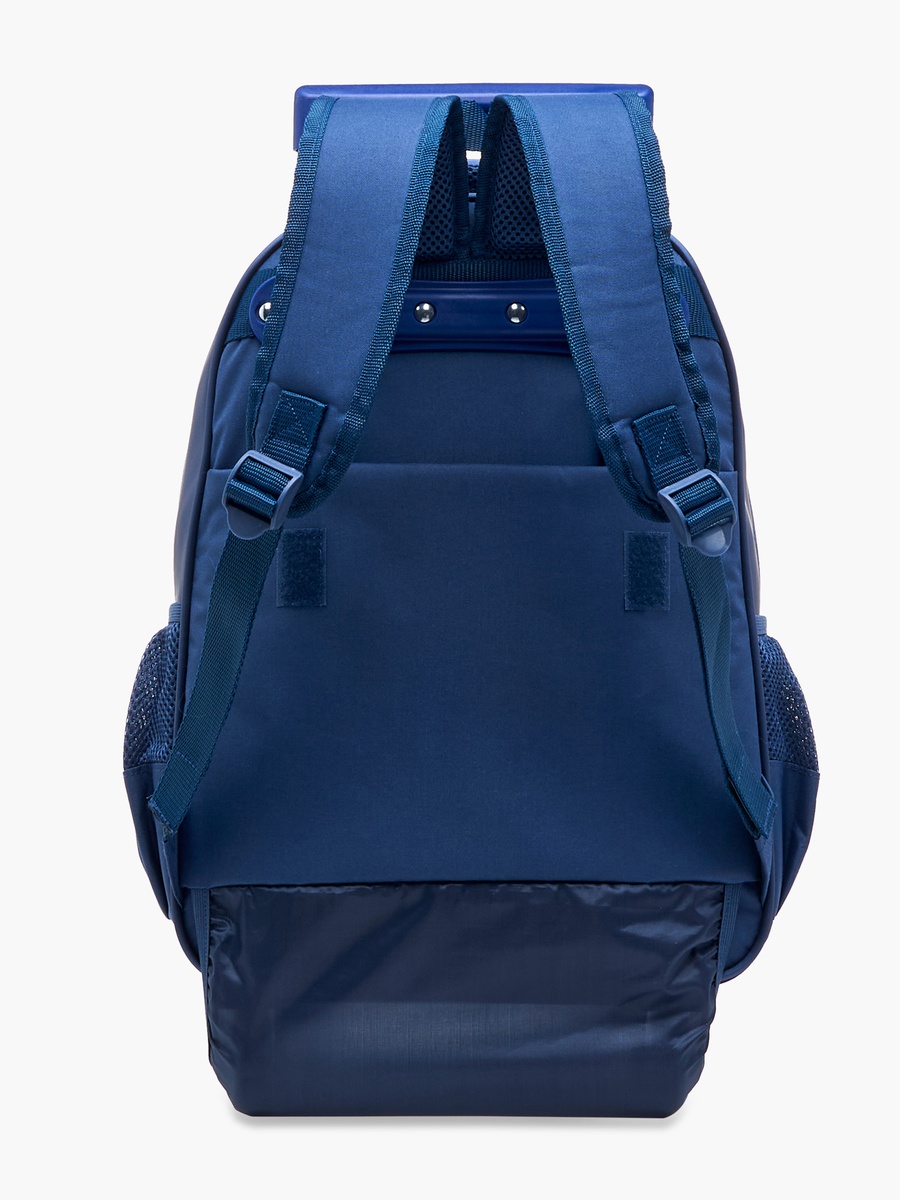 Batman Print Trolley Backpack with Retractable Handle and Zip Closure - 16 Inches