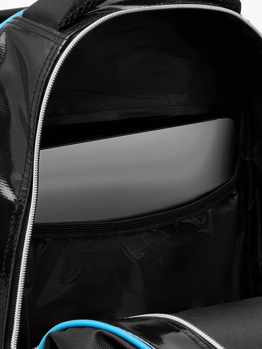 Batman Print Trolley Backpack with Retractable Handle and Zip Closure - 16 Inches