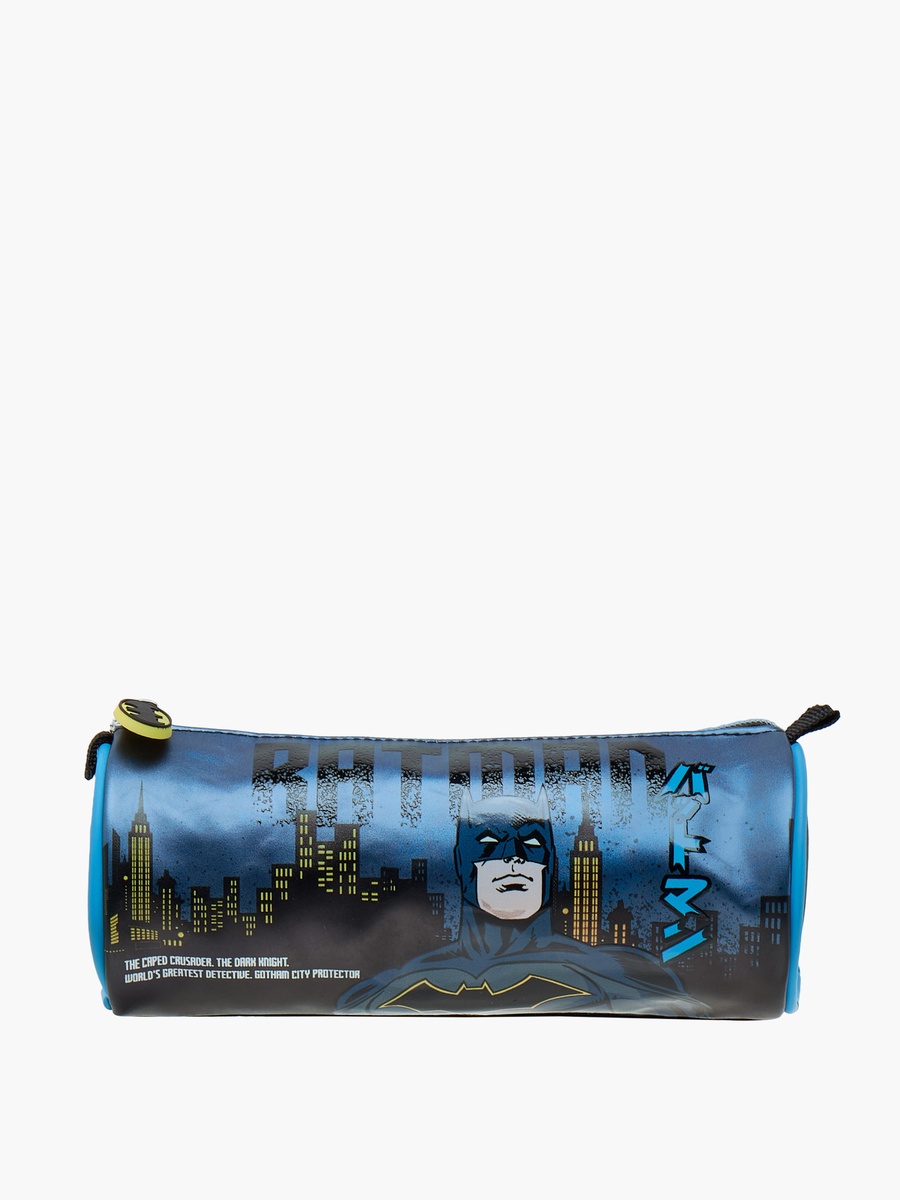 Batman Print Pencil Pouch with Zip Closure