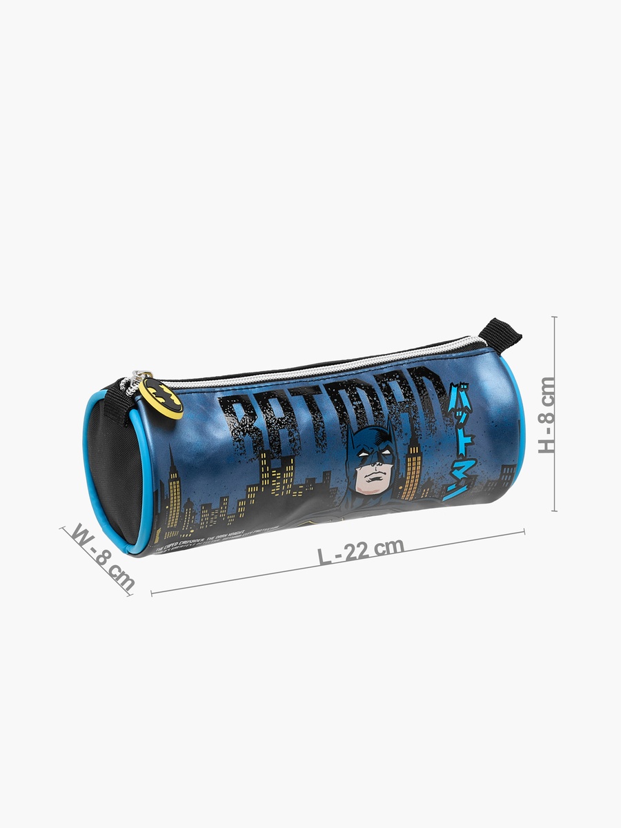 Batman Print Pencil Pouch with Zip Closure