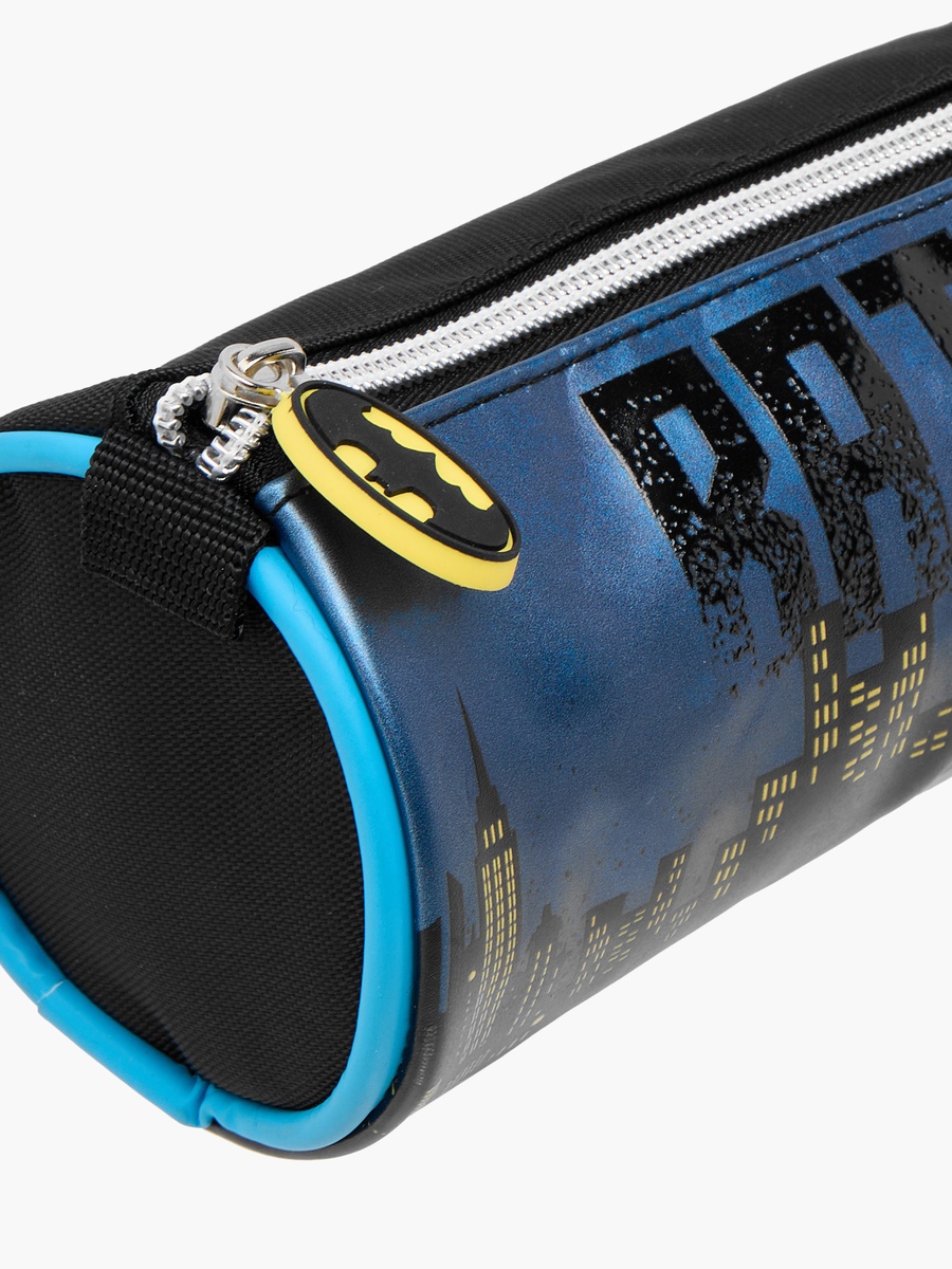 Batman Print Pencil Pouch with Zip Closure