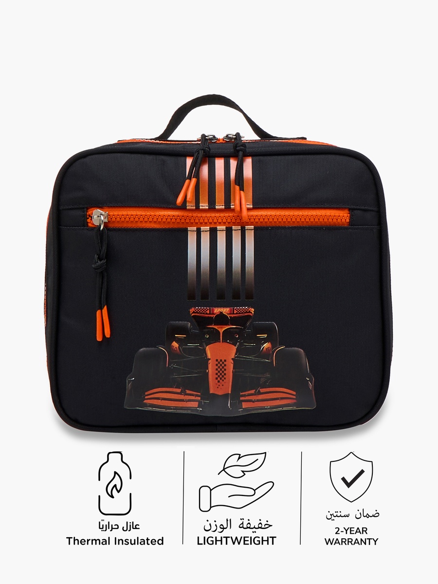 Cars Print Lunch Bag with Zip Closure