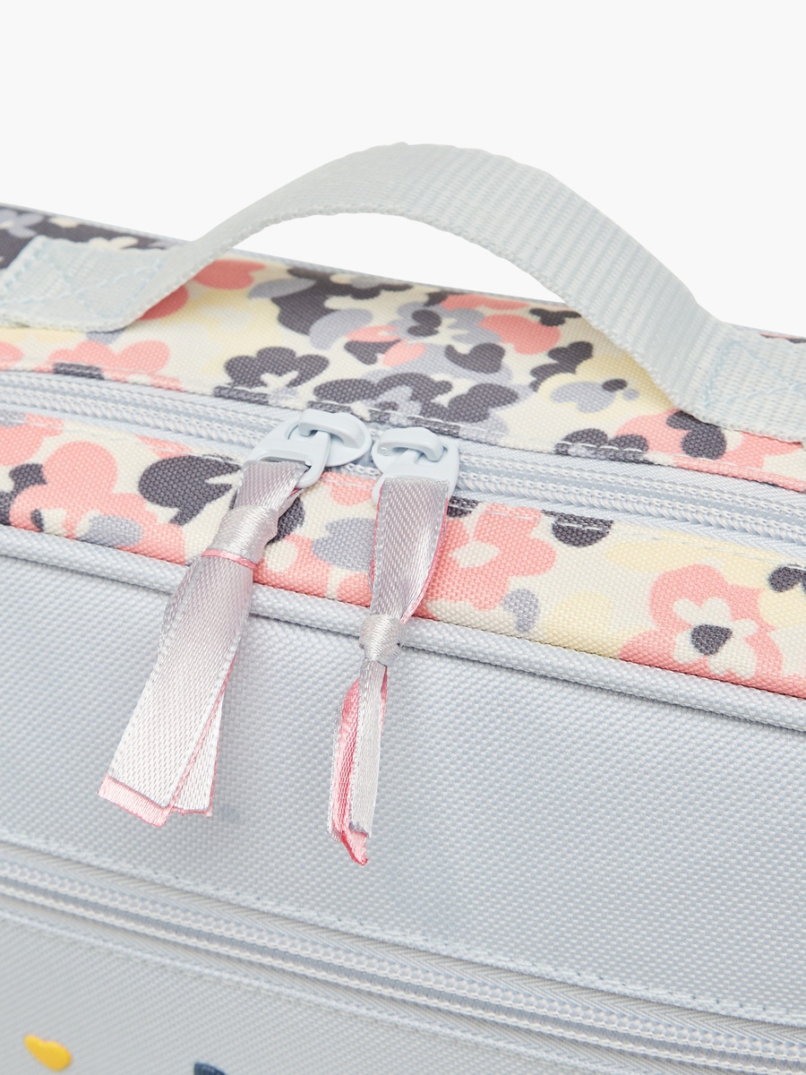 Cat Print Lunch Bag with Zip Closure