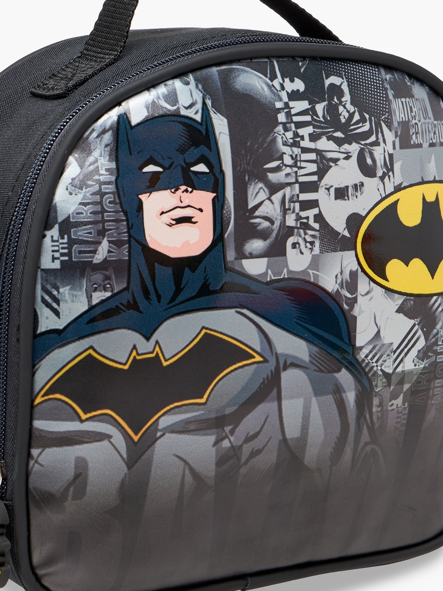 Batman Print Lunch Bag with Zip Closure