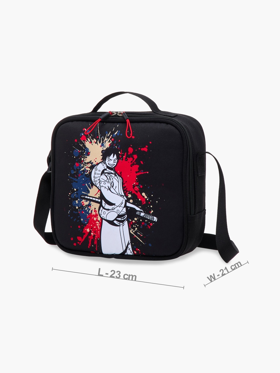 One Piece Print Lunch Bag with Zip Closure
