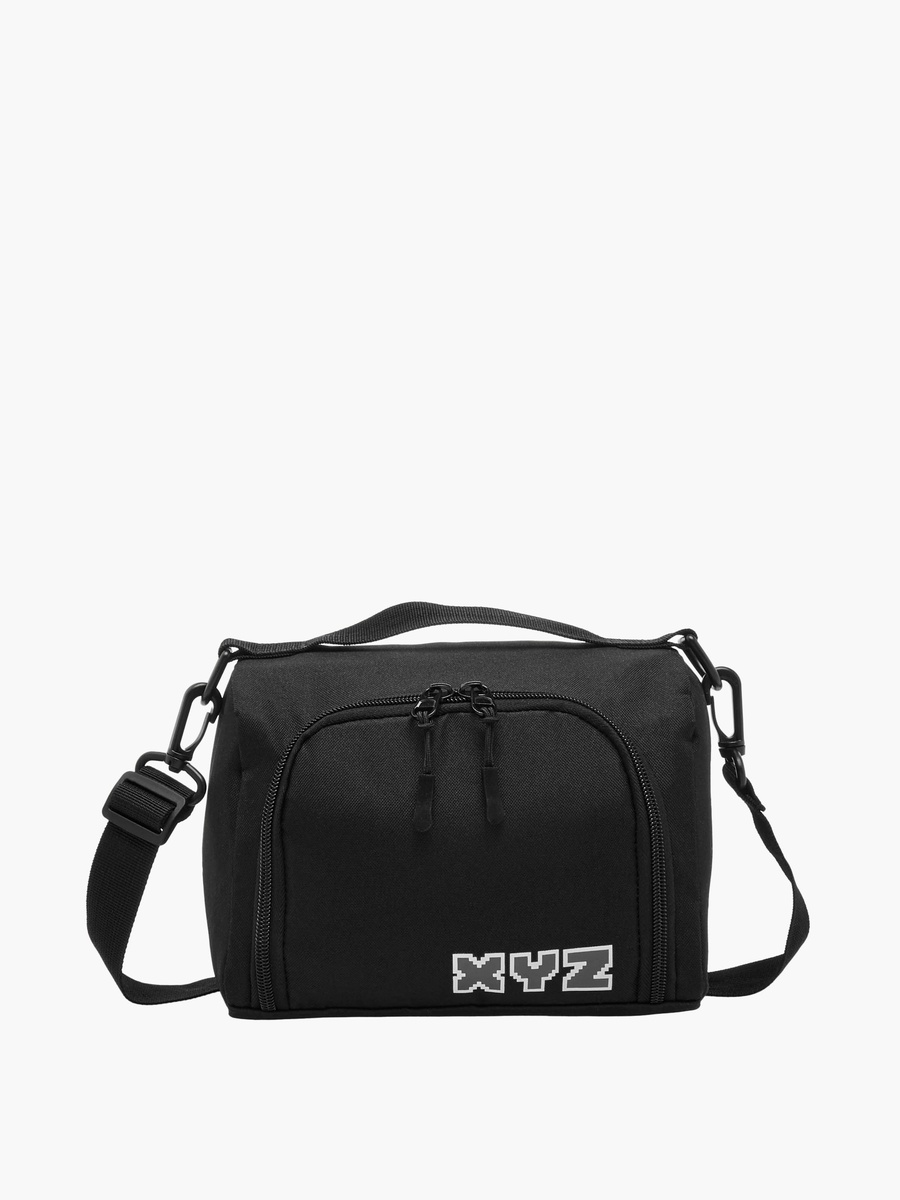 Logo Print Lunch Bag with Zip Closure