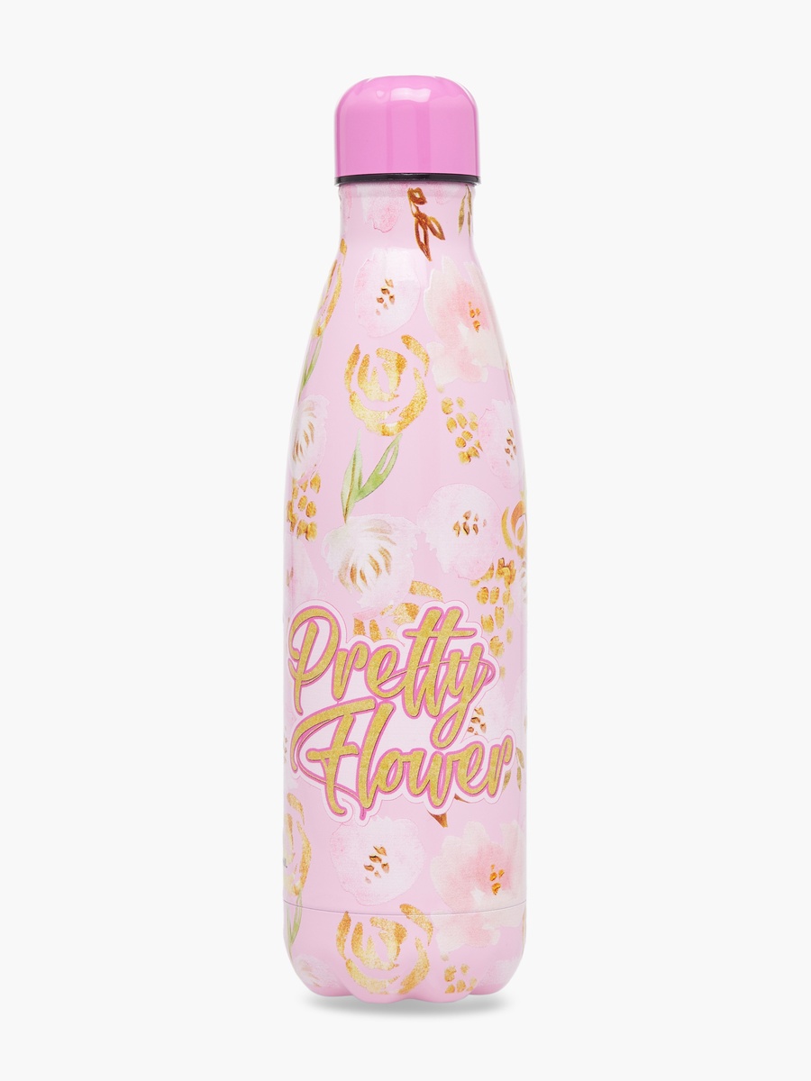 Floral Print Vacuum Water Bottle - 500 ml