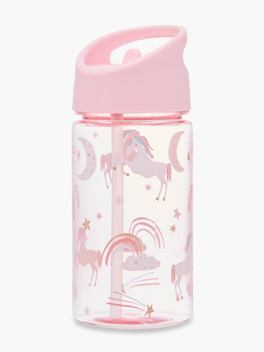Unicorn Print Water Bottle - 430 ml