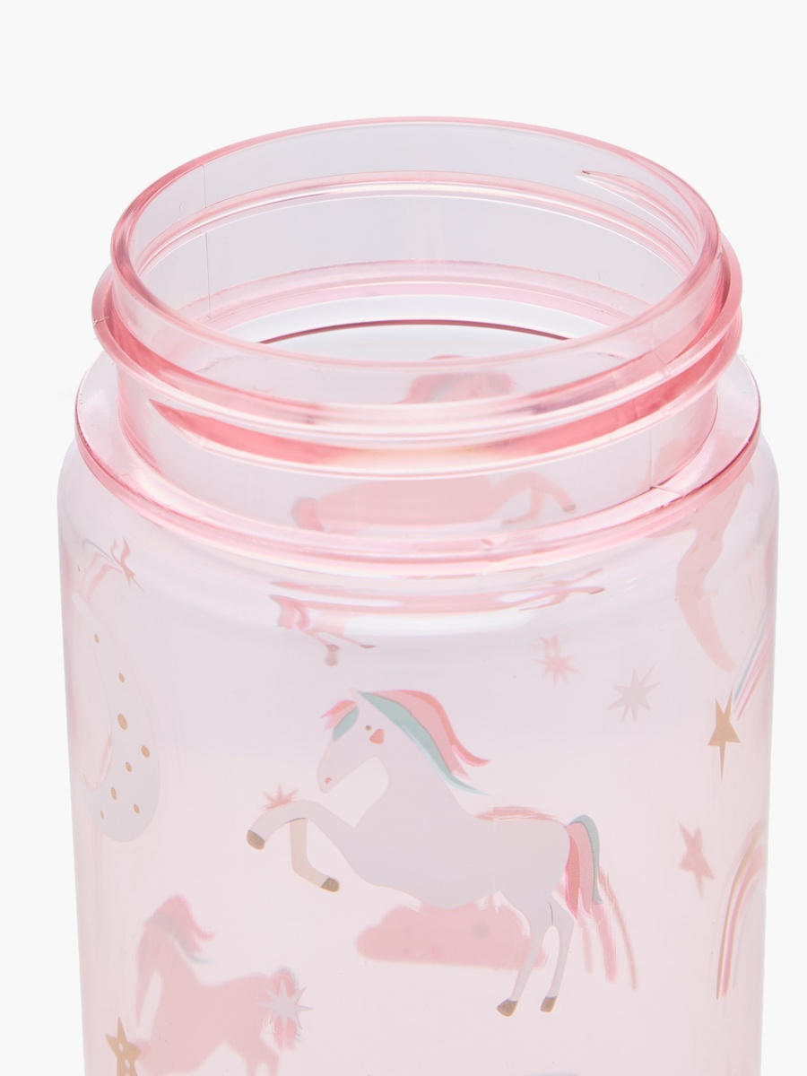 Unicorn Print Water Bottle - 430 ml
