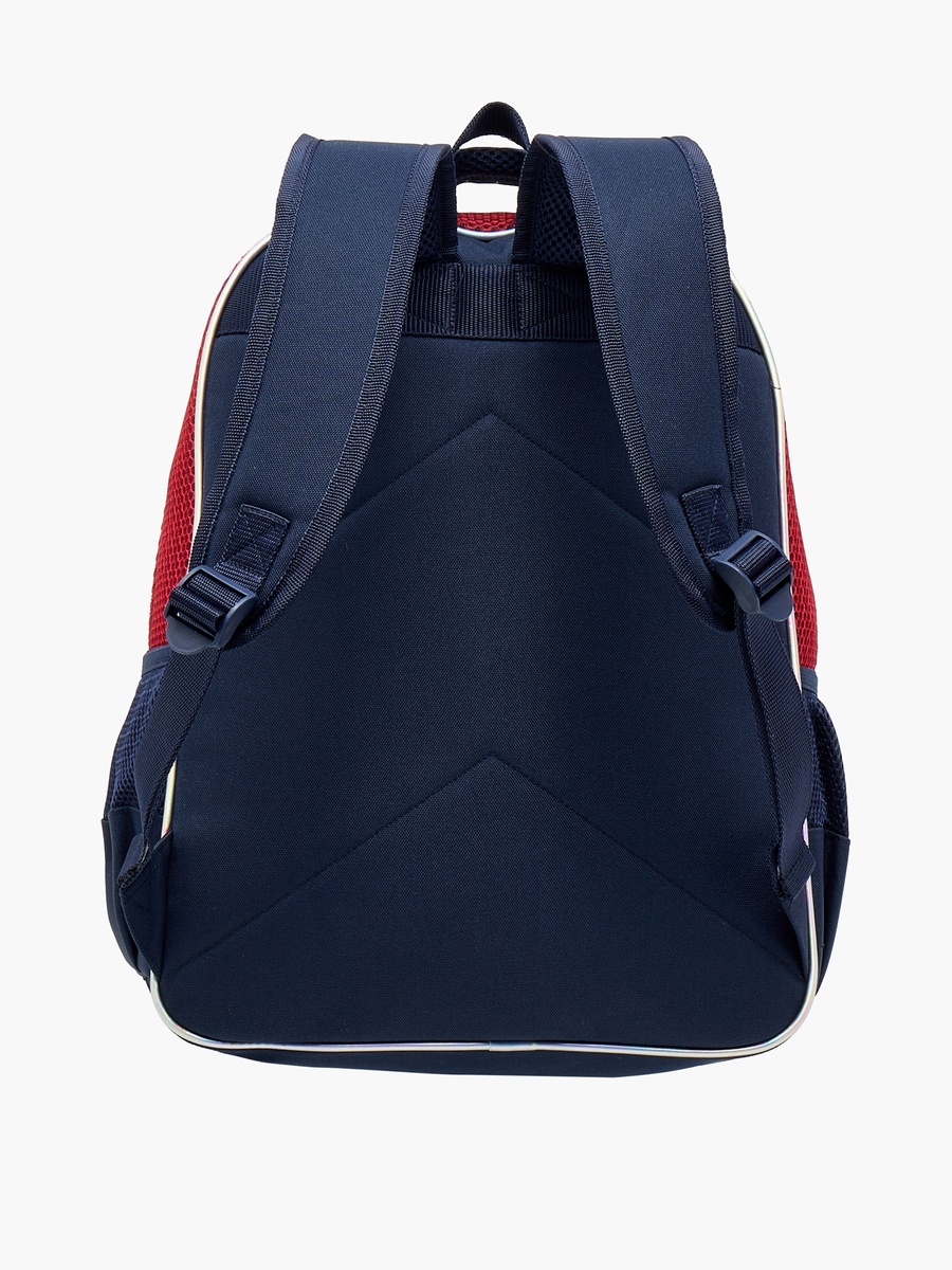 Superman Print Backpack with Adjustable Shoulder Straps and Zip Closure - 16 inches