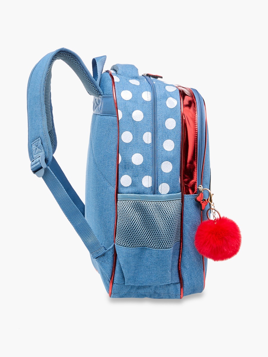 Minnie Mouse Print Backpack with Adjustable Straps and Zip Closure - 16 inches