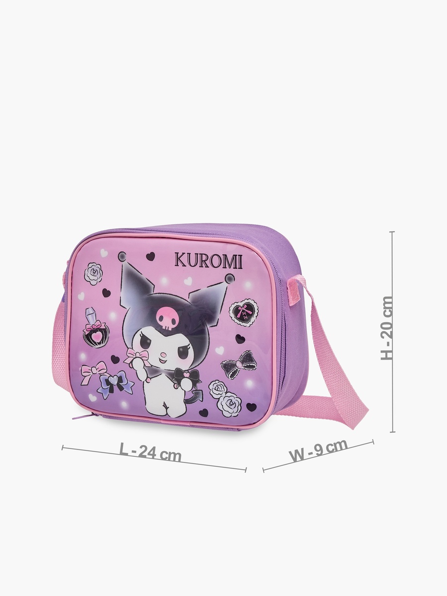 Hello Kitty Kuromi Print 5-Piece Backpack Set - 16 inches