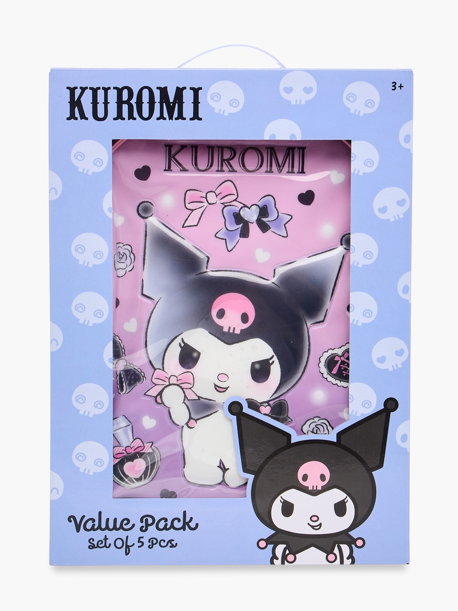Hello Kitty Kuromi Print 5-Piece Backpack Set - 16 inches