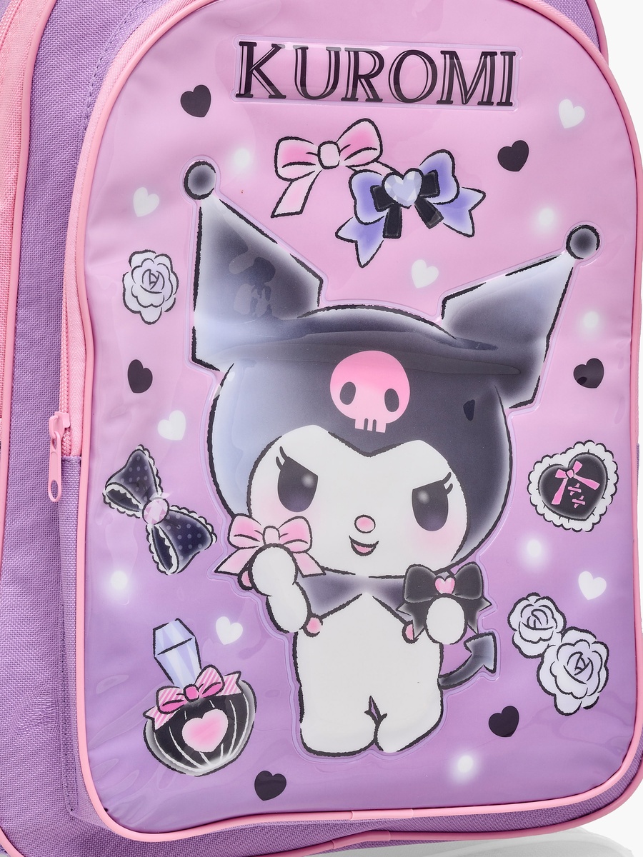 Hello Kitty Kuromi Print 5-Piece Backpack Set - 16 inches
