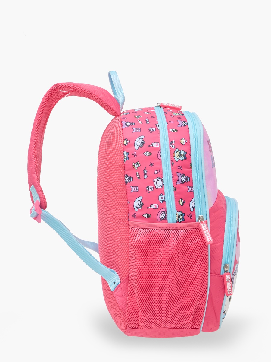 Hello Kitty and Friends Print Backpack with Adjustable Shoulder Straps and Zip Closure