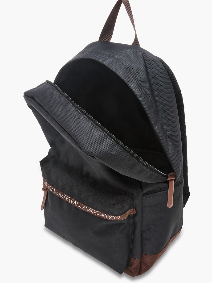 Printed Backpack with Adjustable Straps and Zip Closure - 18 inches
