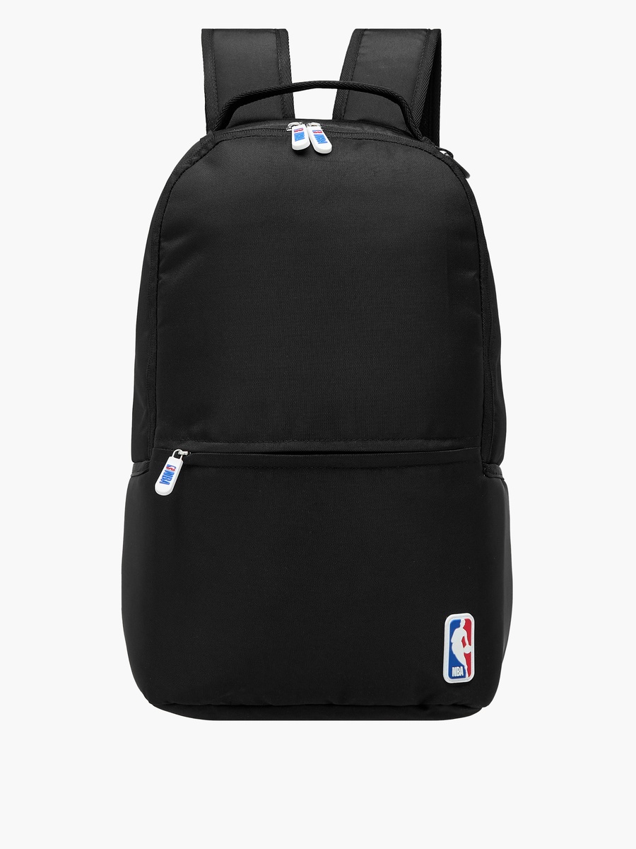 Solid Backpack with Adjustable Straps and Zip Closure - 18 inches