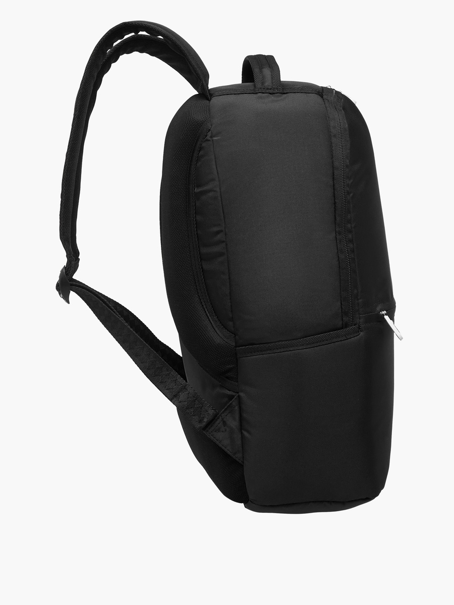 Solid Backpack with Adjustable Straps and Zip Closure - 18 inches