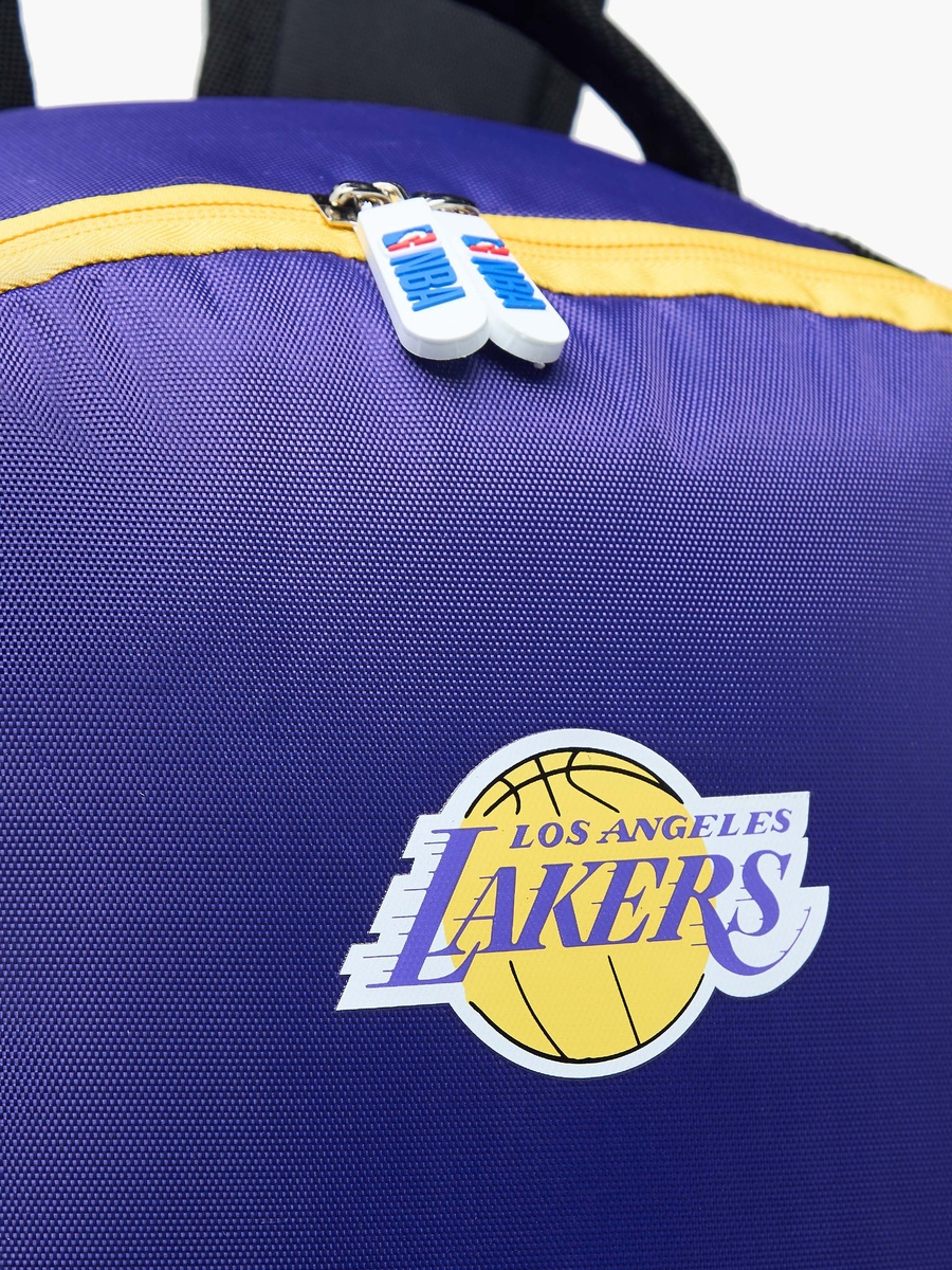 The Los Angeles Lakers Logo Detail Backpack with Zip Closure - 18 inches