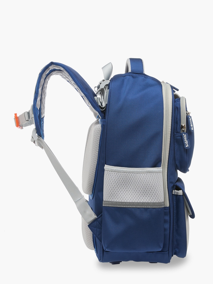 Colourblock Backpack with Adjustable Straps and Zip Closure - 16 inches