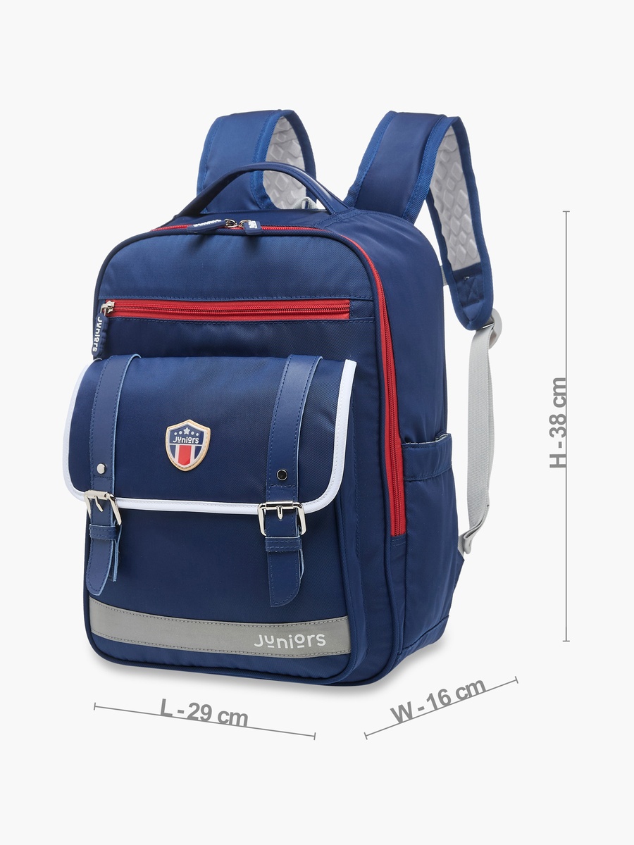 Logo Detail Backpack with Adjustable Straps and Zip Closure - 15 inches