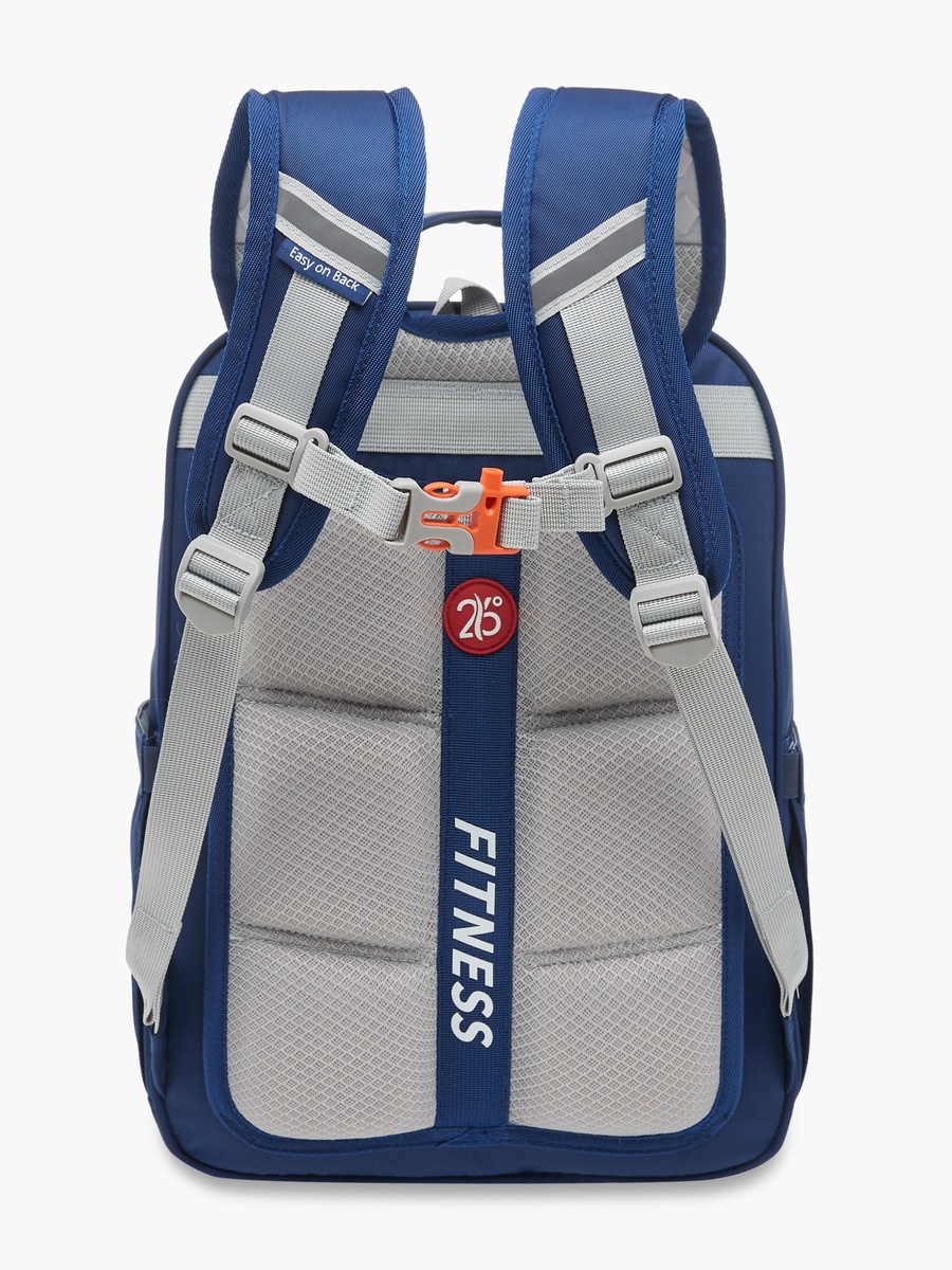 Logo Detail Backpack with Adjustable Straps and Zip Closure - 15 inches