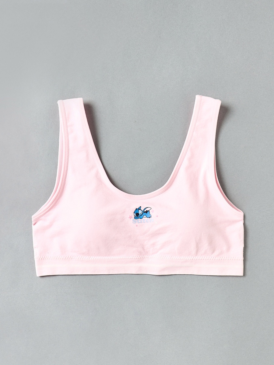 Pack of 2 - Stitch Print Padded Trainer Bra