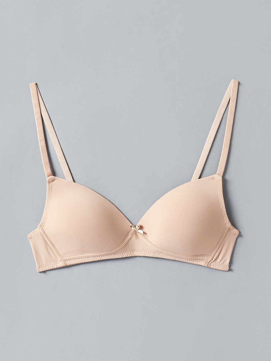 Pack of 2 - Plain Padded Bra with Hook and Eye Closure