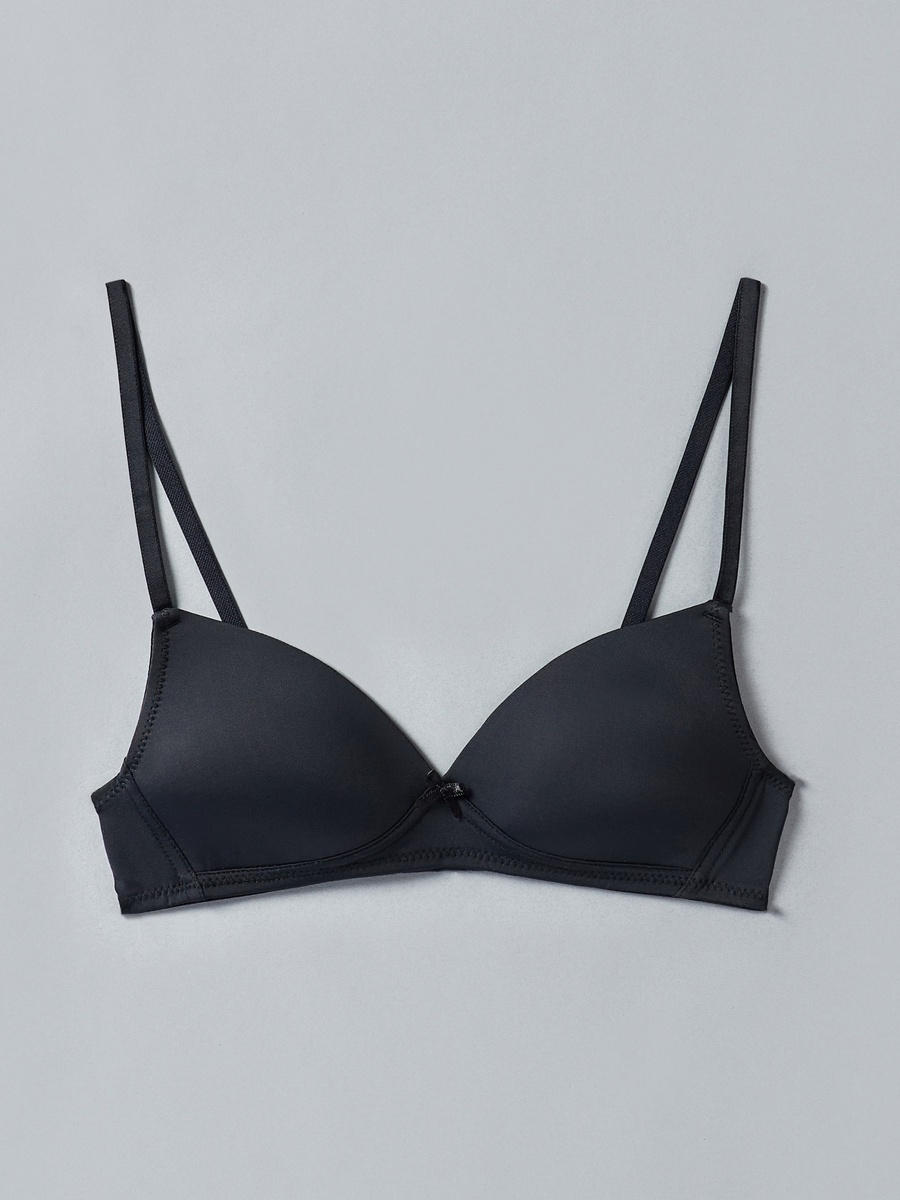Pack of 2 - Plain Padded Bra with Hook and Eye Closure