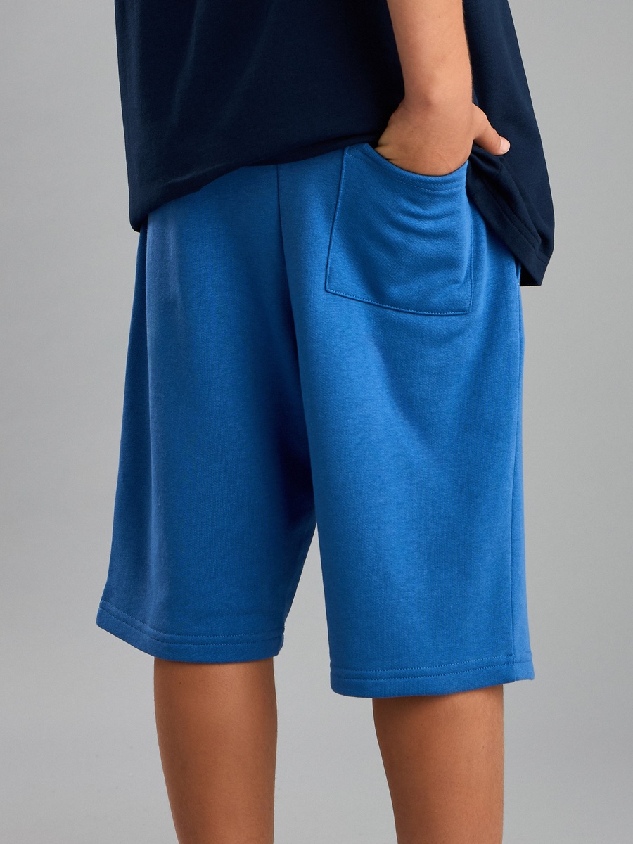 Typographic Print Shorts with Pockets