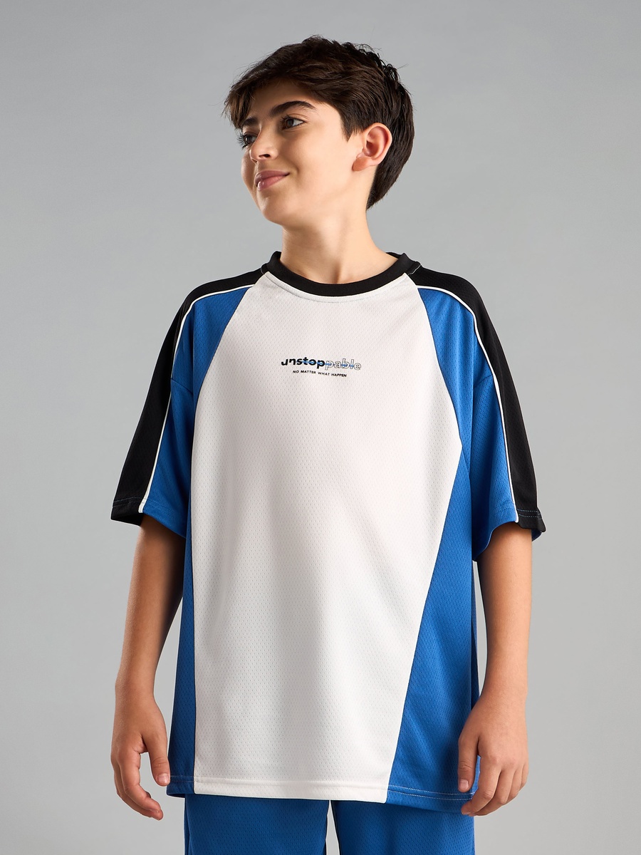Panelled T-Shirt and Shorts Set