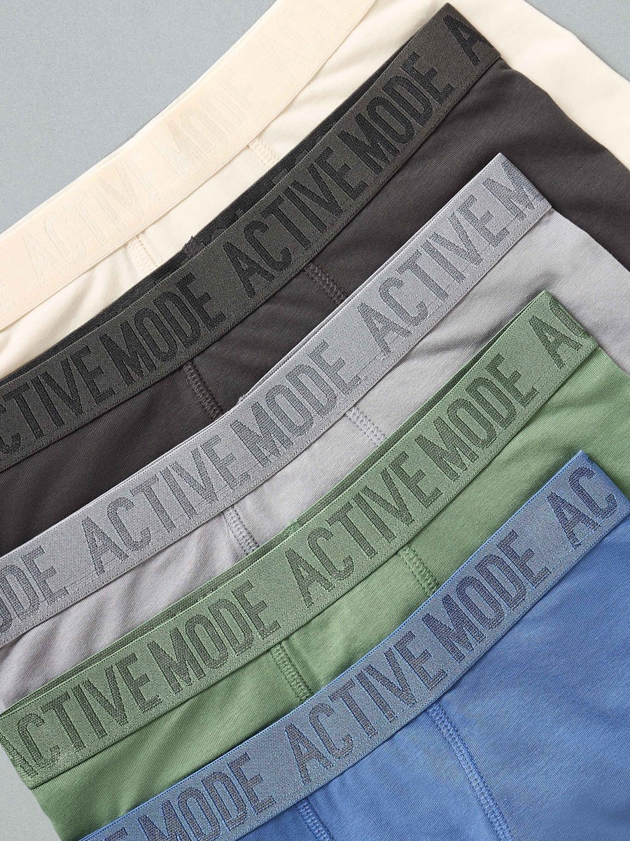 Pack of 5 - Plain Mid-Rise Trunks